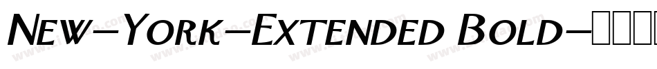 New-York-Extended Bold字体转换